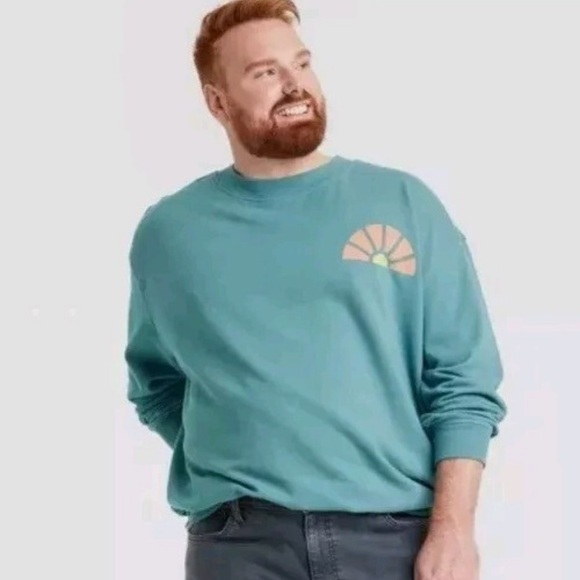 Goodfellow & Co Men's Teal Blue "Palm Springs Pool Club" new 🆕 - Picture 4 of 6